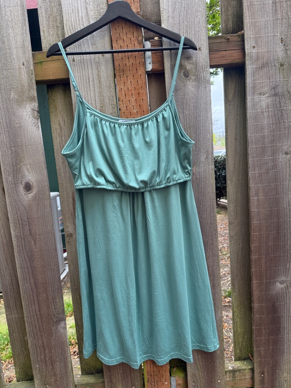 Women’s Maternity Nursing Seafoam Green Spaghetti Strap Summer Night Dress